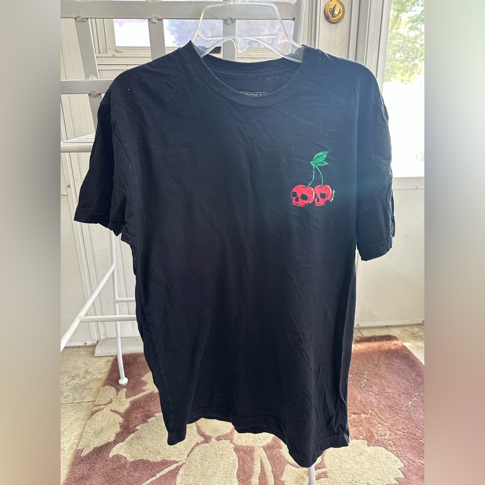 Cherry Skull Graphic T-Shirt
